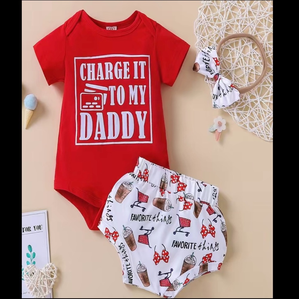 Infant 3pc set: Shopping Baby